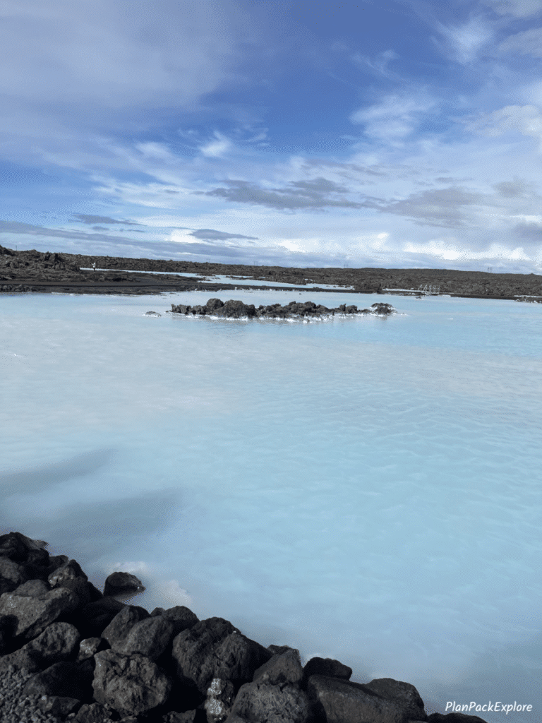 Blue lagoon pool in Iceland.