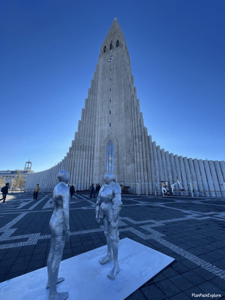 Hallgrimskirkja - a church in Reykjavik Iceland.