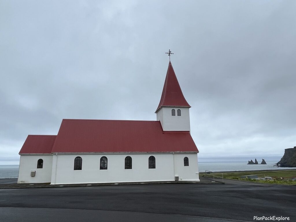 Vik i Myrdal church in Vik, South Iceland.