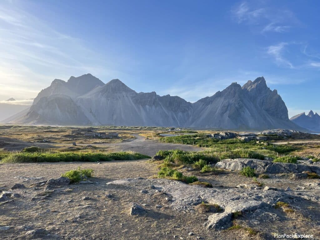 Vestrahorn at Stokksnes Beach in Iceland.