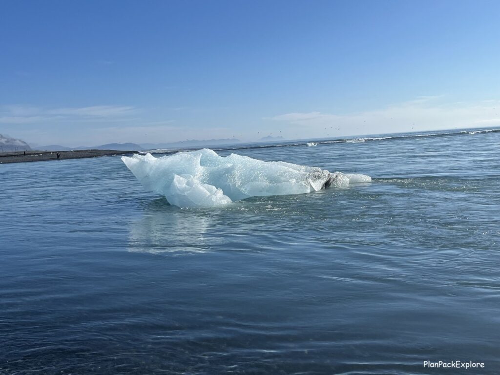Diamond Beach - a black sand beach in Iceland.