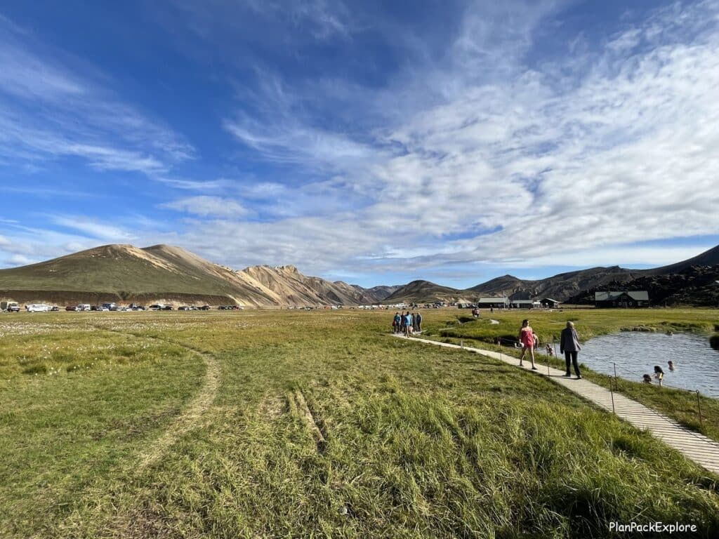 A path to Landmannalaugar
s Hot Pool.