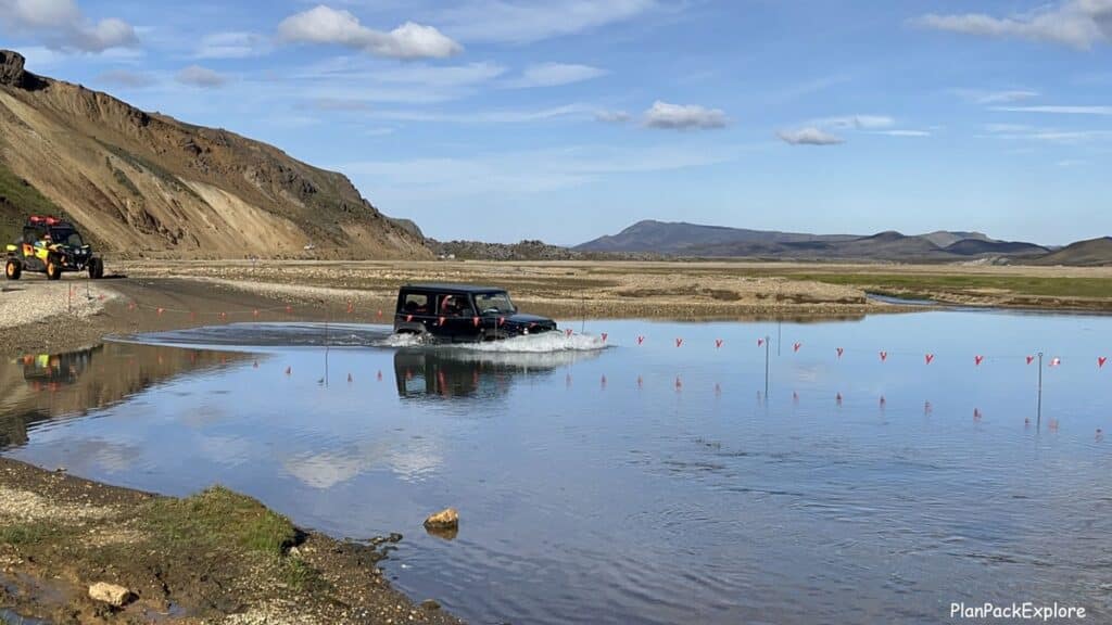 Landmannalaugar River Crossing - Iceland, Highlands.