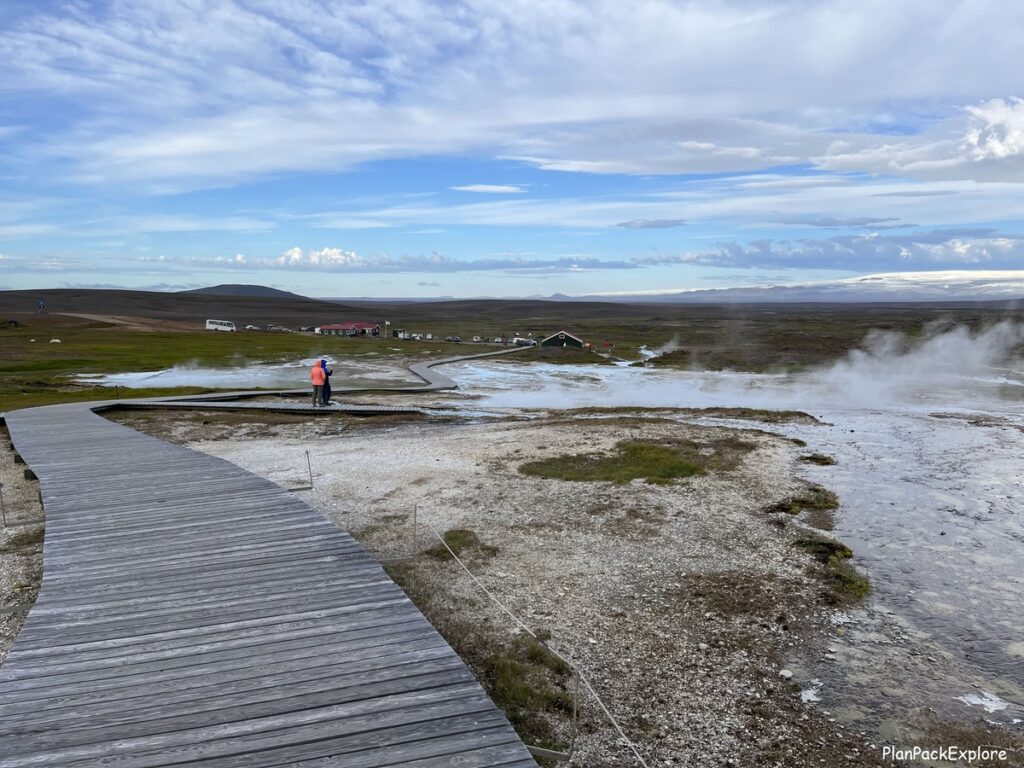 Hveravellir geothermal area Hot spring in the Highlands, Iceland.