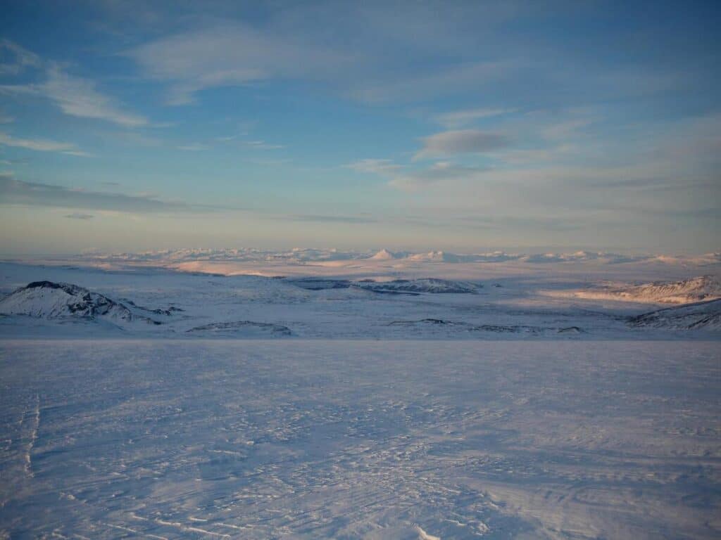 Langjokull glacier in Iceland.
