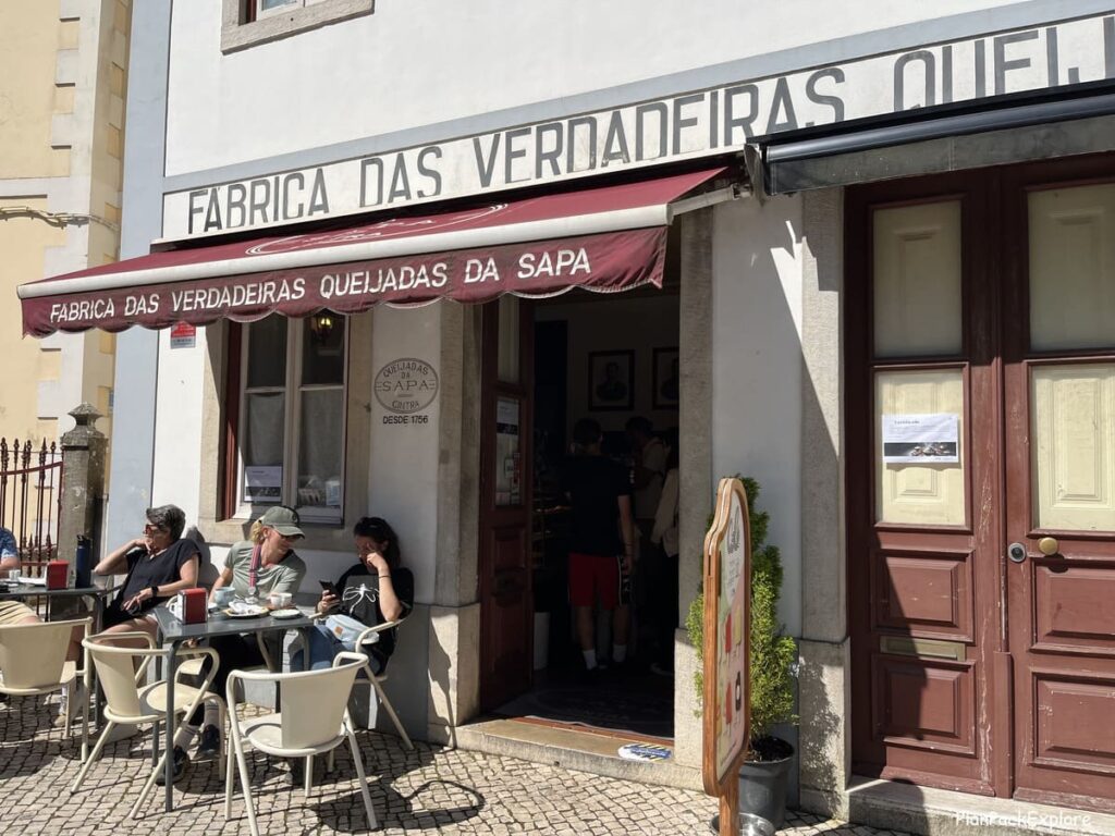 The front entrance of a cafe in Sintra, Portugal.