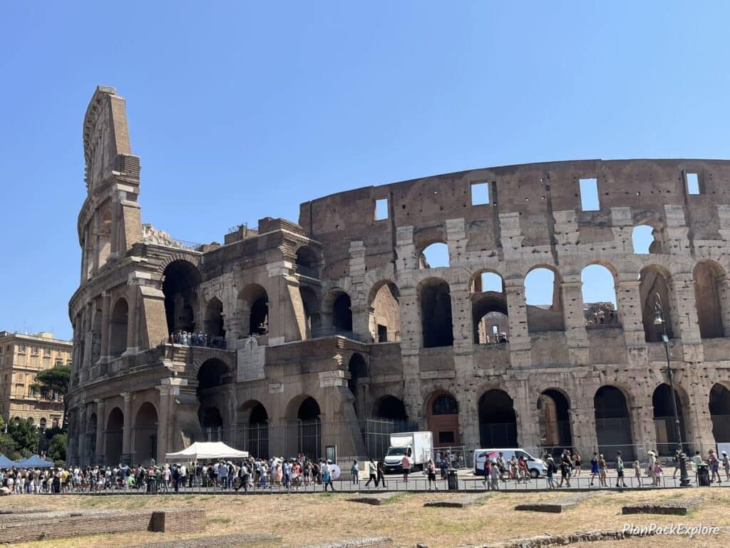 A picture of the Colosseum in Rome.